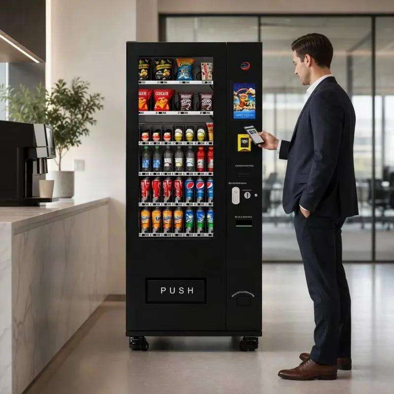 Snackautomaten Fur Deutschland Automated Retail Kiosk for Beverage Vending Machine Solution Europe Market German Support R290