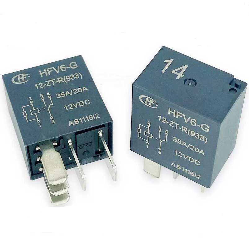 

HOT NEW HFV6-G-12-ZT-R HFV6G12ZTR 12VDC DC12V 12V 35A relay 5PIN