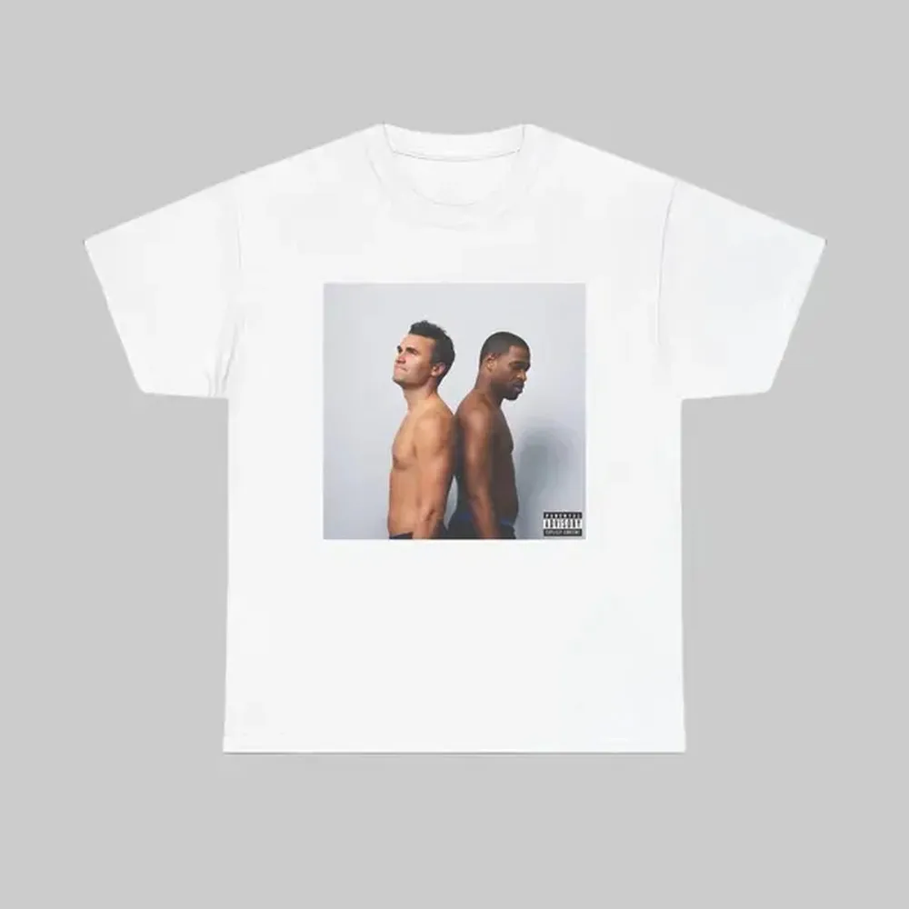 Camiseta gráfica para hombre, camiseta informal de algodón de manga corta con diseño de portada de álbum, ropa cómoda y a la moda, clásica, cuello redondo, estampada, ropa para hombre, tops, ropa urbana, camisetas gráficas de algodón, ropa para festivales, camisetas con estampado