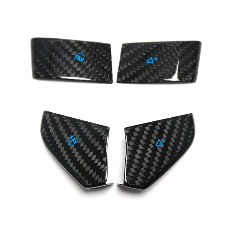 

Carbon Fiber Car Steering Wheel Button Decals Trim For Corvette C8 2021-2023