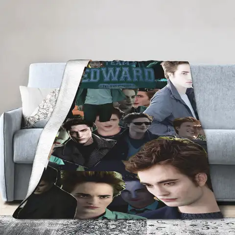 Relax Edward Cullen Homenaje Manta Crepúsculo Merch Ropa de Cama Manta Decorativa Polar Ligero para Viajes