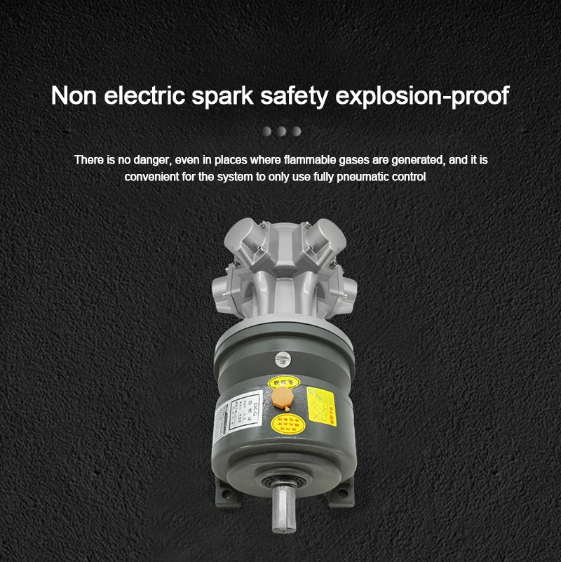 

Vione HS-050 piston pneumatic motor with gear reducer, high-power piston pneumatic motor, horizontal and vertical, reversible