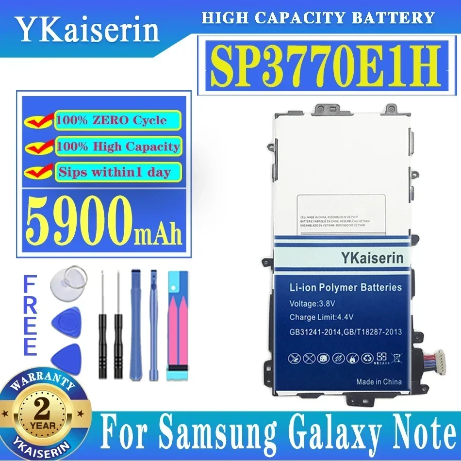 

YKaiserin Tablet Battery SP3770E1H For Samsung Note 8.0" GT-N5100 N5110 N5120 5900mAh with Tools