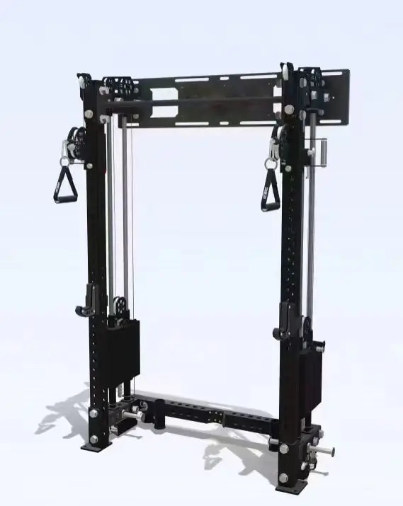 Equipo de gimnasio Equipo de fitness multifuncional Power Squat Rack Montaje en pared Smith Power Machine