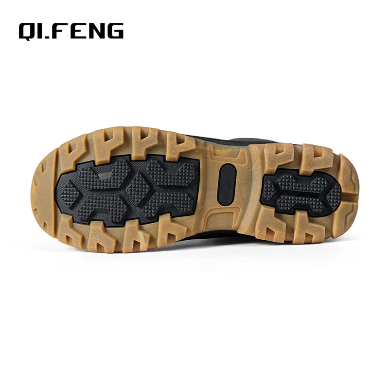 حجم كبير 47 في الهواء الطلق الرجال أحذية الشتاء الثلوج أحذية للرجال التدريب أحذية عمل مقاوم للماء مقاومة للانزلاق الدفء أحذية الشتاء