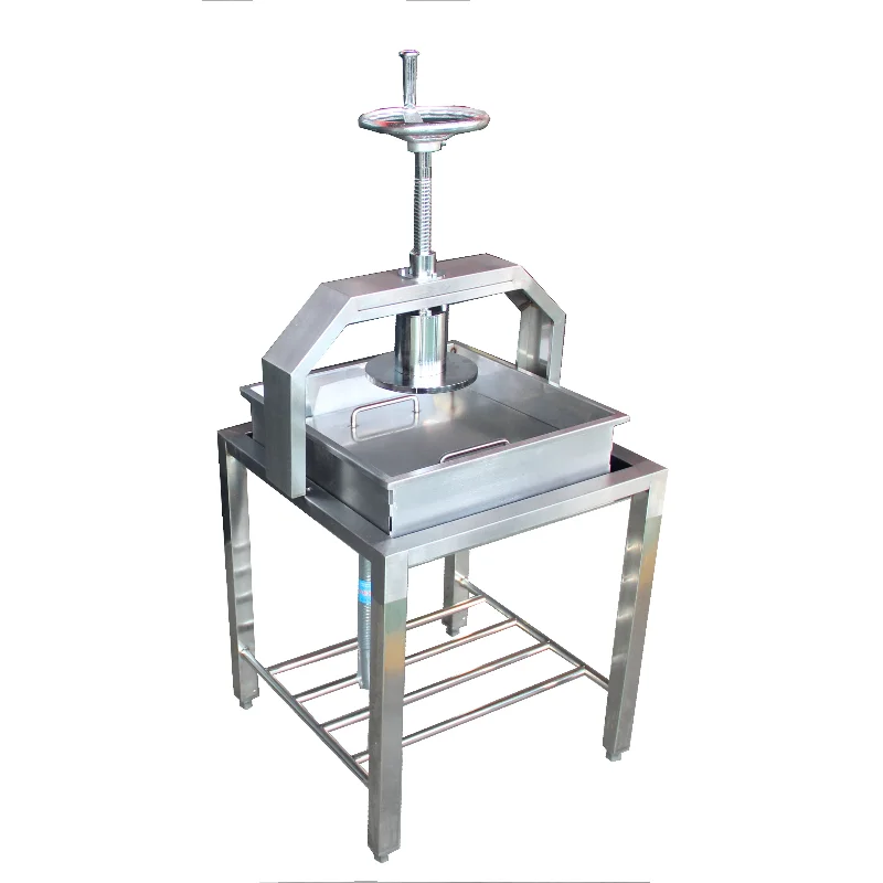 

Manual control stainless steel cheese press