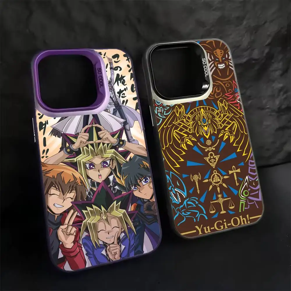 

YU-GI-OH! Mutou Yugi Phone Case For iPhone 17 16 15 14 13 12 11 Pro Max Plus Silver Matte Black Cover
