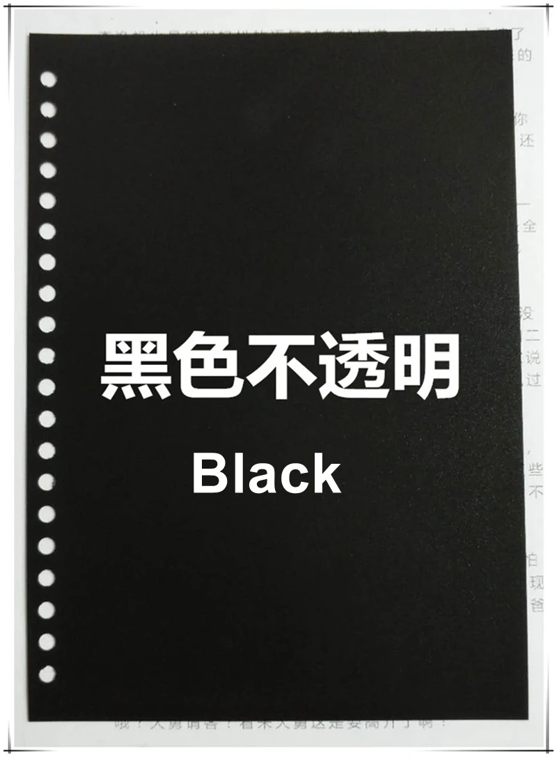 10 TEILE/LOS ReadStar A4 B5 A5 30/26/20 Löcher 9,5mm Pitch Matte PVC Lose Blatt Gesicht Bindung Abdeckung Farbe kunststoff Buch Abdeckung Gesicht – Detail 6