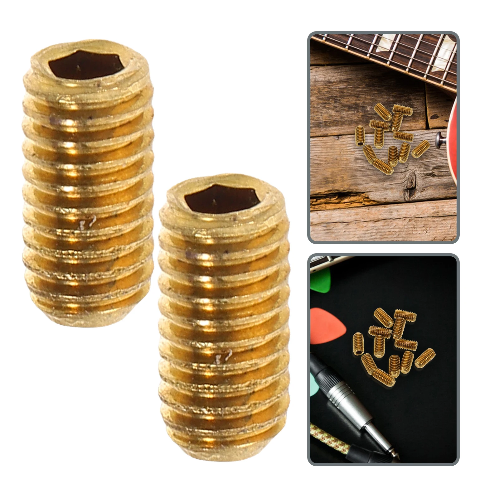 

Guitar Bridge Saddle Adjustment Screws Metal Parts Sound Quality Improvement Electric Guitar Accessories