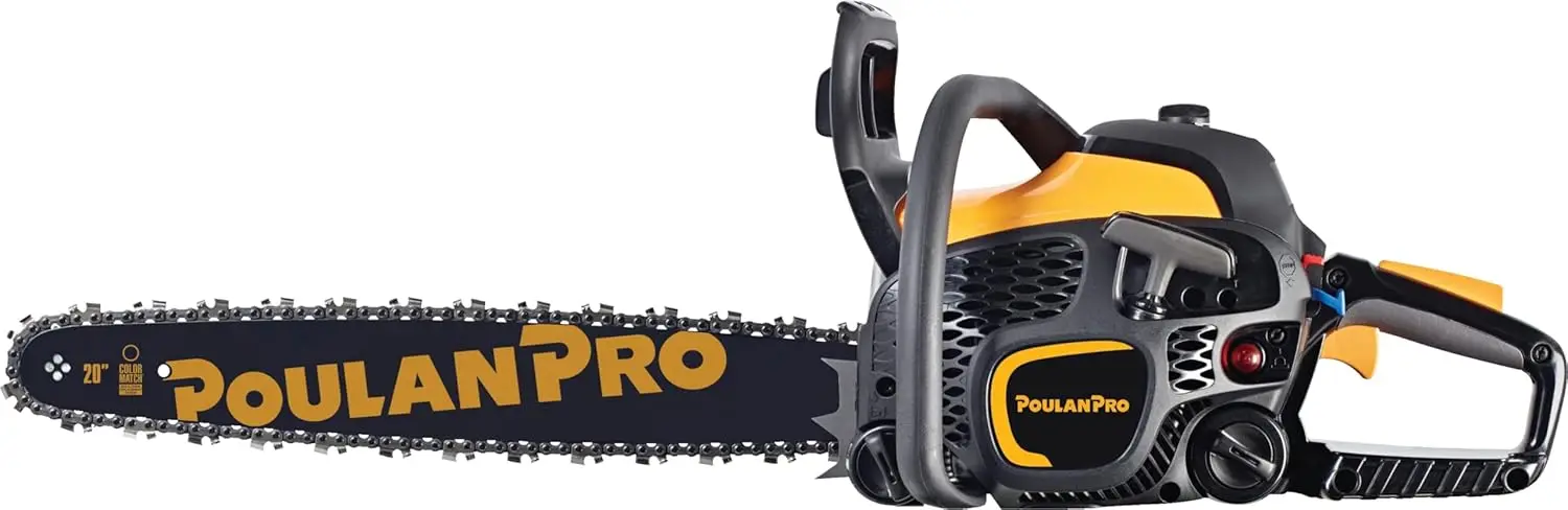 20 inch Chainsaw, 50cc 2-Cycle Gas Chainsaw, PR5020, Black