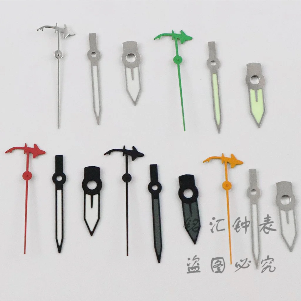 NH35 ساعة الأيدي C3 مؤشرات الساعات المضيئة القرش الأيدي الثانية أجزاء ل NH34/NH35/NH36/7S26/7S36/4R35/4R36 الحركة التلقائية