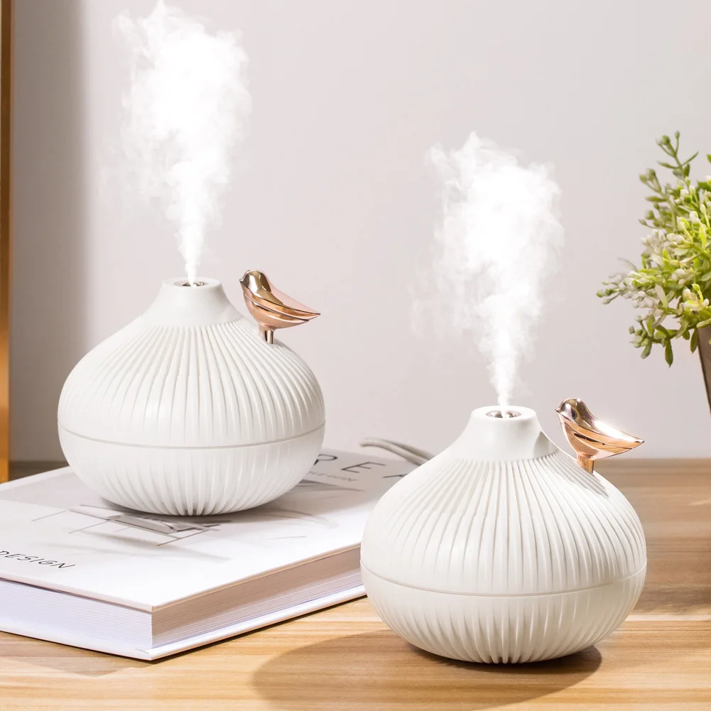 

300ml high fog onion humidifier, silent humidifier, USB humidifier with sleep, three color warm night light