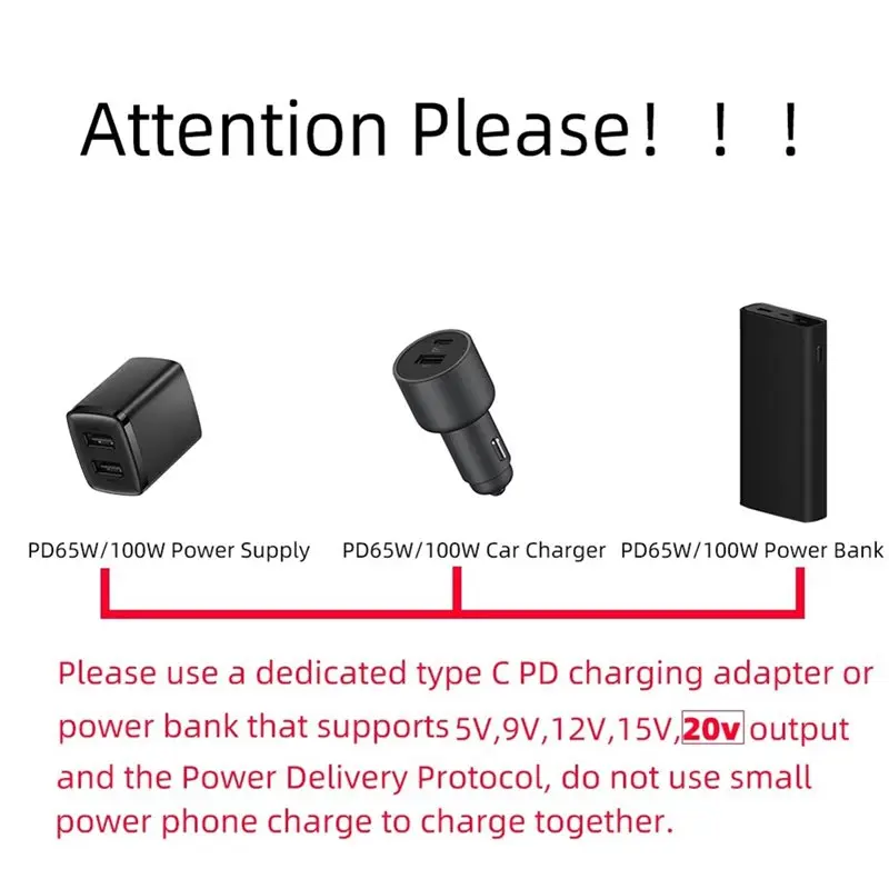 AS95 34PCS Universal 5.5x2.1mm DC AC Power Adapter Tips Connector Kits, 140W PD USB C to 5V-28V Adjustable Voltage Cable for