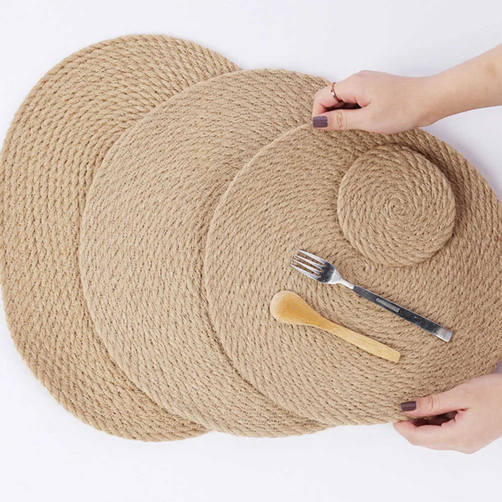 

Water Absorbent Linen Coasters Heat Insulation Cup Mat for Coffee Glass Tumbler Beverage Table Decoration Linen Coasters