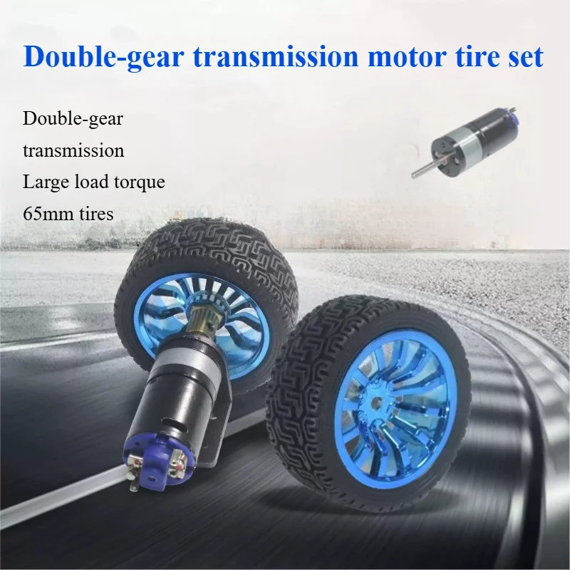 1PCS 25mm Micro DC Dual Gear Drive Reduction Motor Wheel Kit, 6V 12V High Torque Mini Electric Motor Set For Robot Vehicle Model
