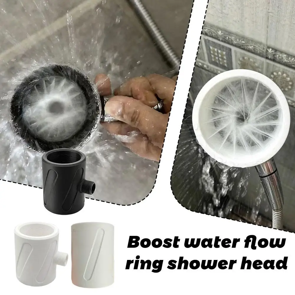 Powerful Circular Spray Shower Head High Pressure Handheld Water Flow Touch Showerhead For Men's Solo Body Cleaning Bathing Tool