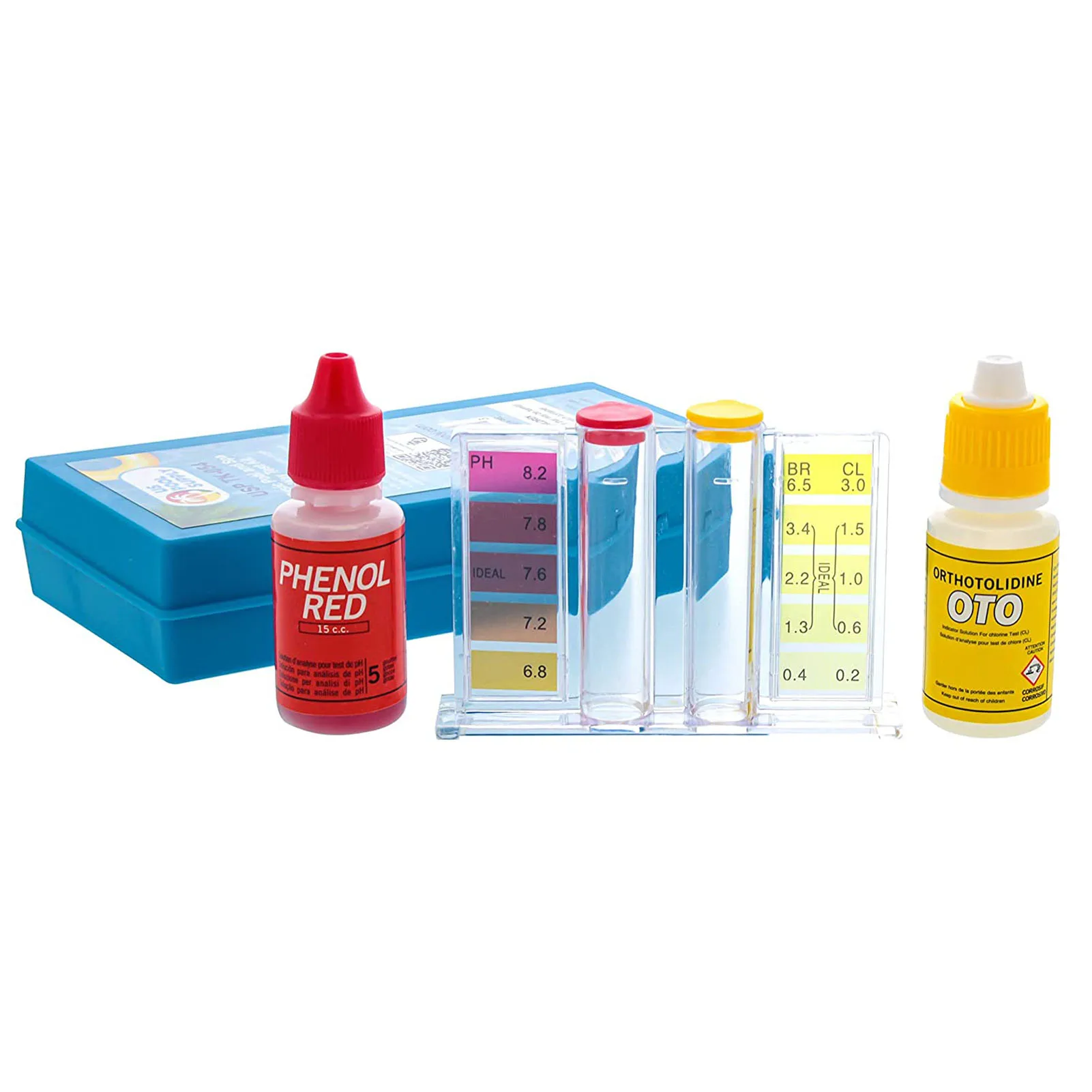 2-Way Swimming Pool & Spa Test Kit Liquid Reagent pH Indicator 20ml Maintain The Proper Chemical Balance of Pool Water