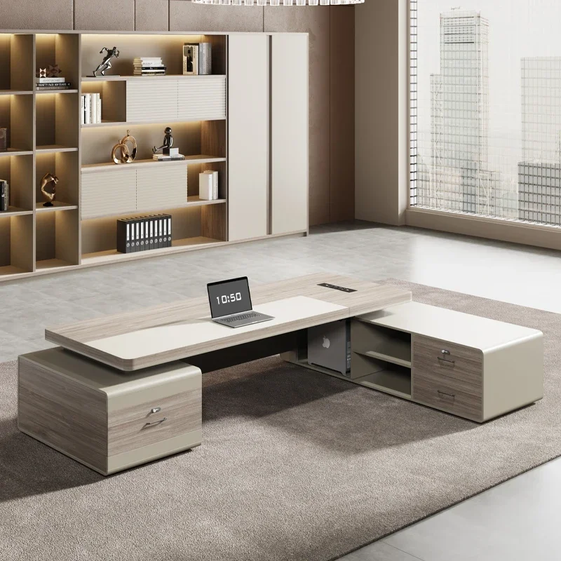 الملحقات مكتب الخشب الديكور معلومات الرف خزانة مكتب مع درج مصمم الكمبيوتر أثاث Beistelltisch #2