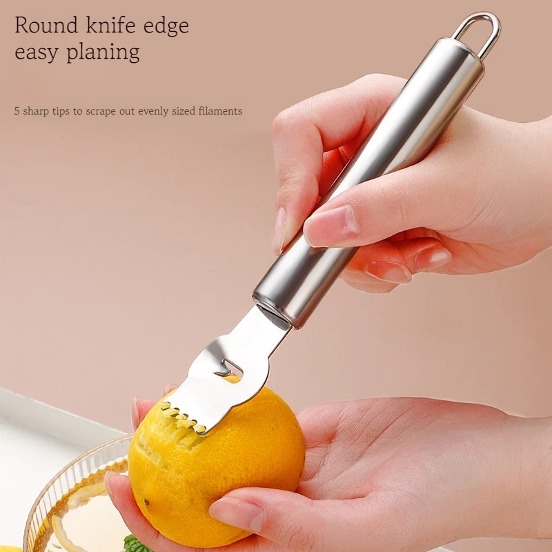 

Stainless steel lemon planer, lemon press, peel, wire scraper, household kitchen tool, manual juicing lemon utensil