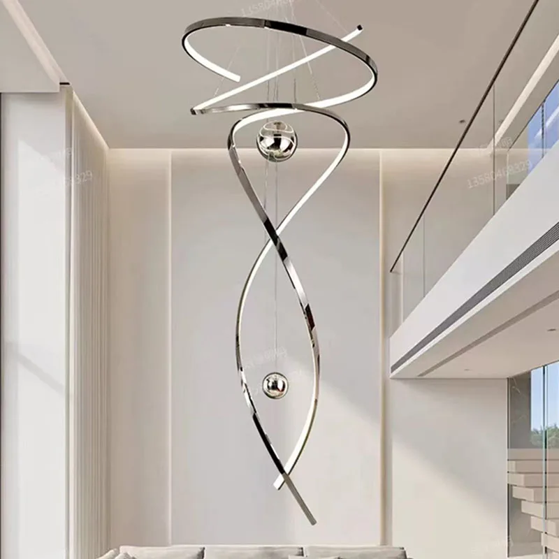 

Modern home decor led lights pendant light lamps forstaircase Chandeliers for living room hanging light indoor lighting