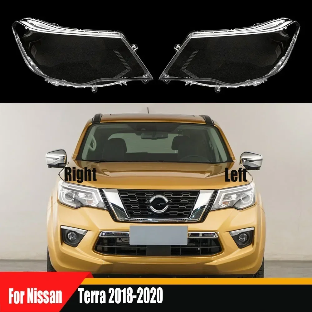 

For Nissan Terra 2018 2019 2020 Car Accessories Headlamp Shell Headlight Lens Cover Transparent Lampshade Plexiglass