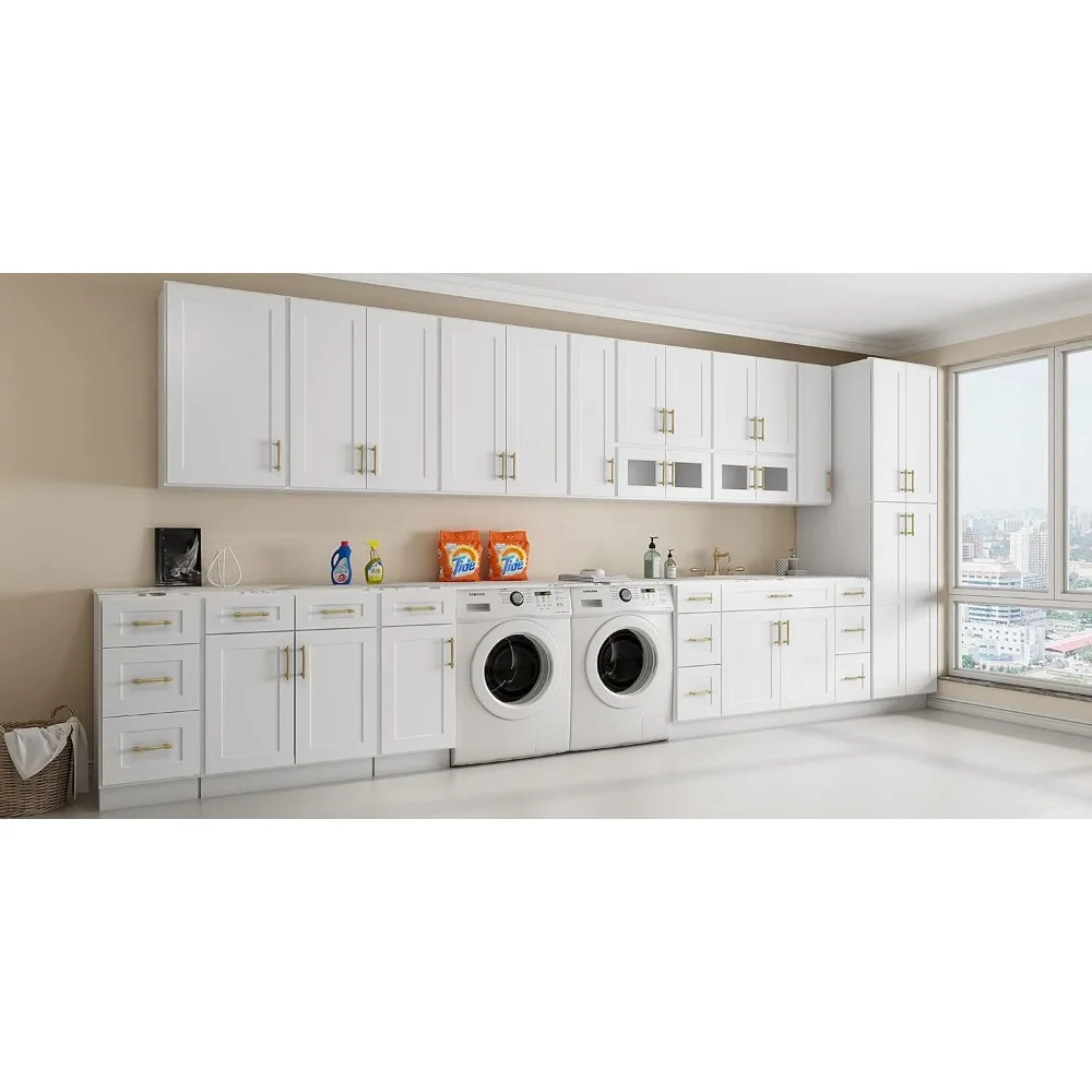 "24x36x34.5" Unassembled Sink Base Cabinet - Large Capacity Single Sink Storage Unit, Ready to Build"