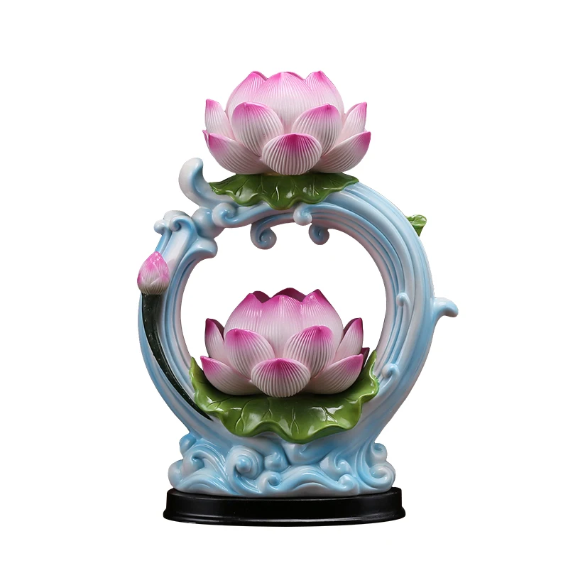 

Led Lotus Lamp Lamp for Buddha Worship Plug-in Pilot Lamp Buddha Supplies Twin Lotus 10-Inch Water Wave Lotus Lamp Supply Lamp