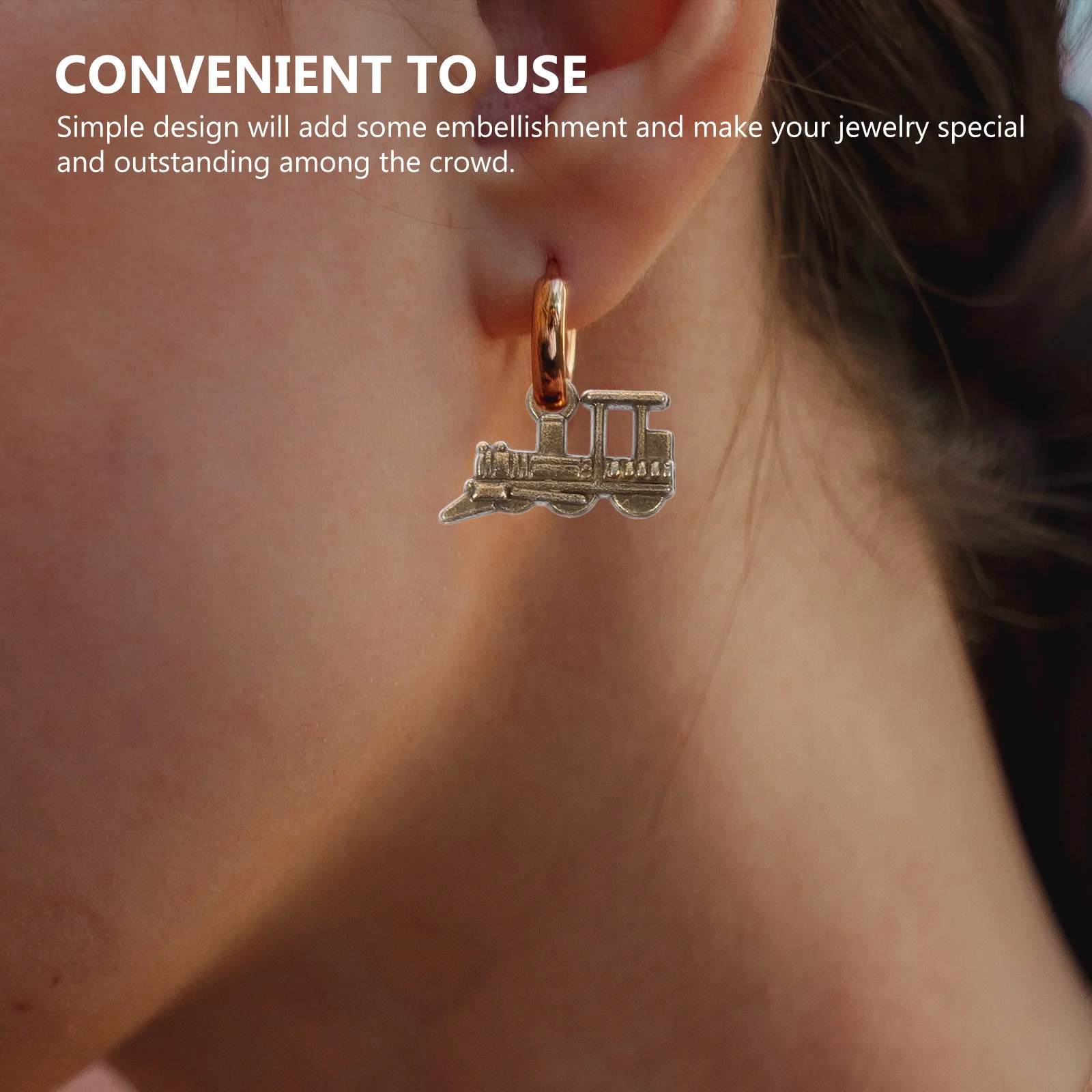 

60Pcs Vintage Train Pendant Alloy Charms DIY Jewelry Making Necklace Bracelet Keychain Decorative Accessories DIY Pendant Charms