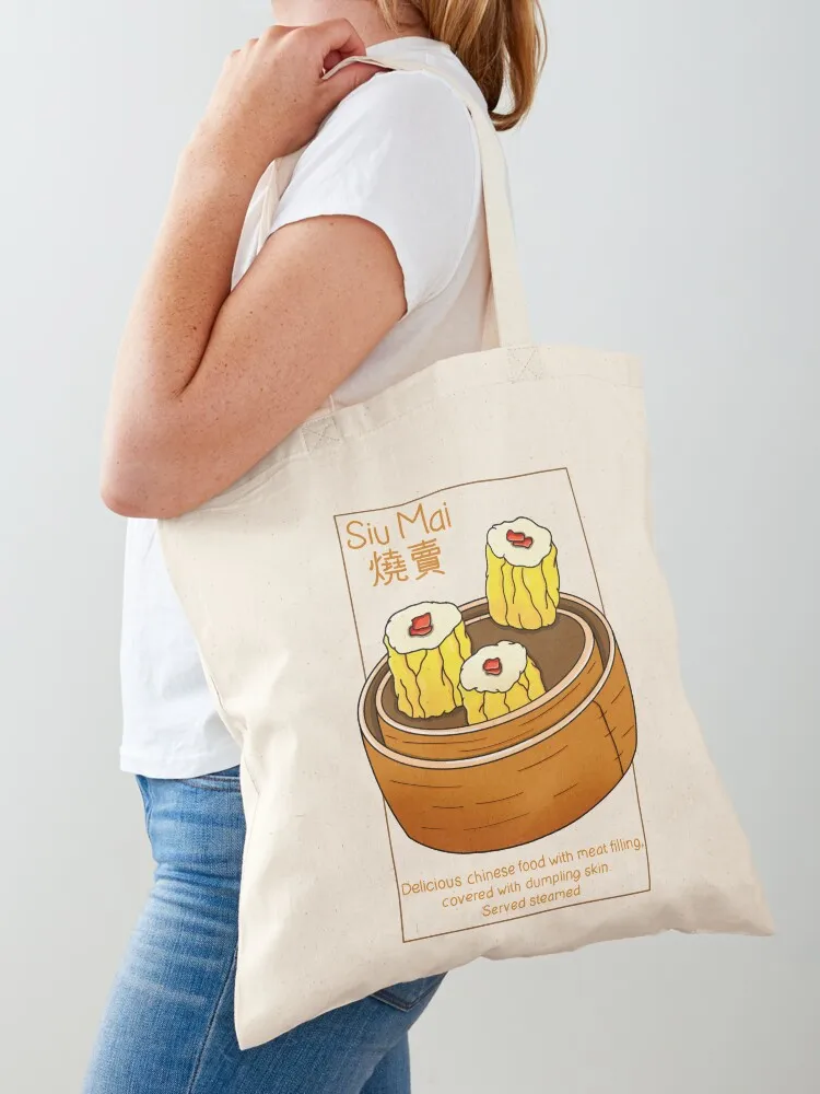 

Siu Mai Food Tote Bag tote custom reusable shopping men's Women's