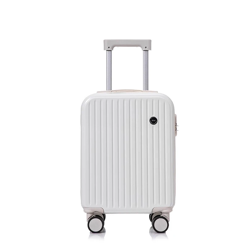 Multifunction Small Suitcase Lightweight Travel Bag Rolling Luggage USB Cup Holder 18/20\