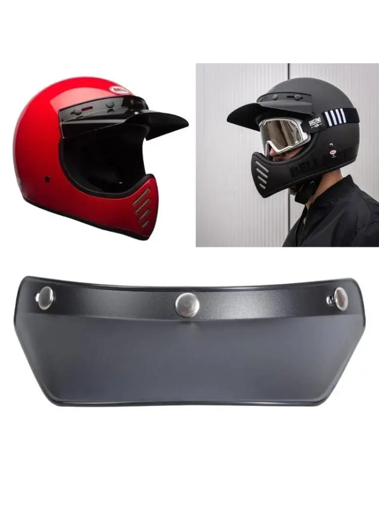 

3-Snap Motorcycle Visor Shield Lens for Open Face Motorcycle Helmets
