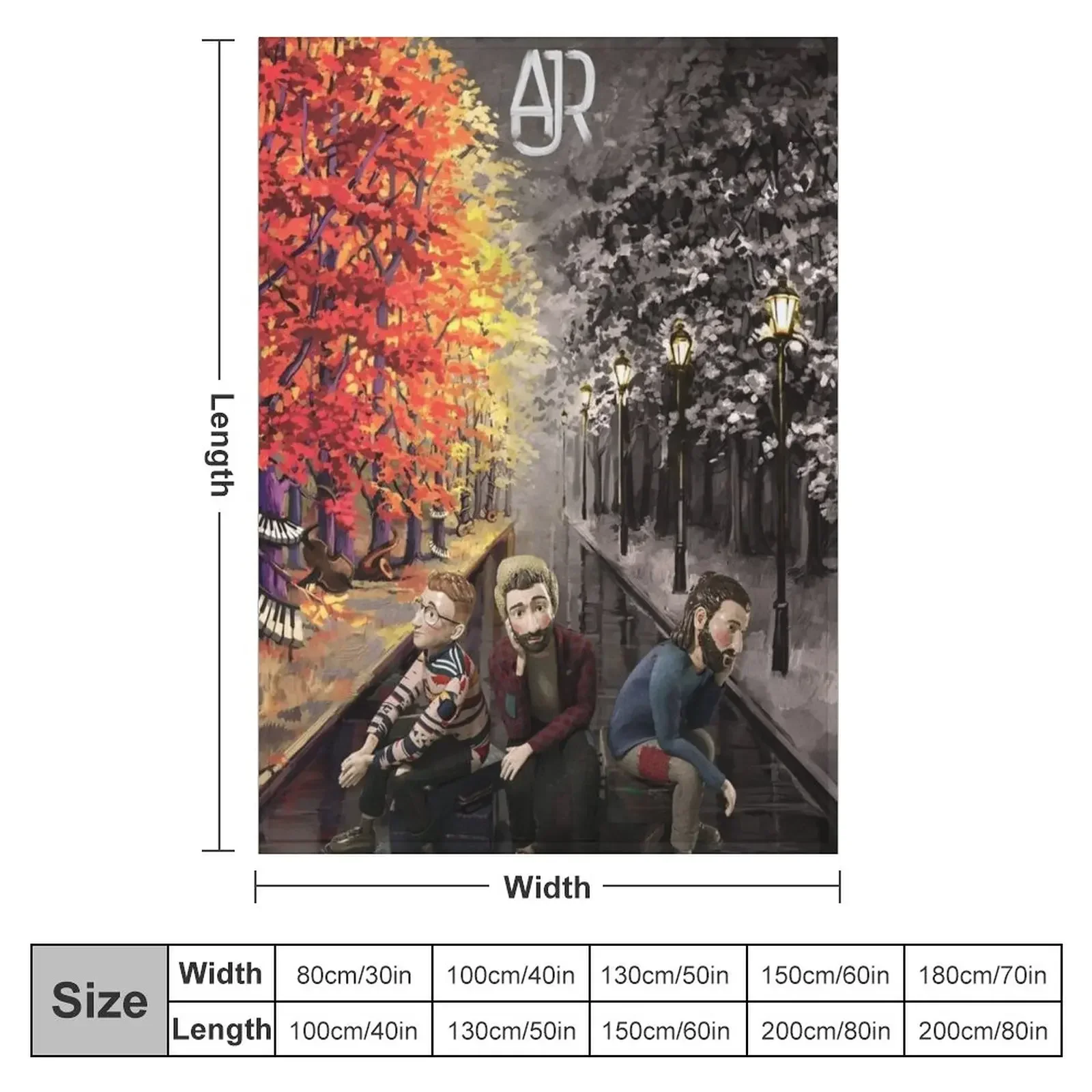 ajr 2021 ok orchestra visakura Throw Blanket Flannels Blankets For Sofas decorative funny gift Blankets