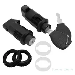 Bloqueo de Alforja de motocicleta, bolsa de sillín dura, Hardware Universal para juego de llaves de bloqueo de caja trasera de Metal