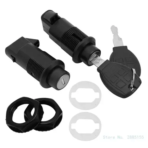 Imagen 1 del producto Bloqueo de Alforja de motocicleta, bolsa de sillín dura, Hardware Universal para juego de llaves de bloqueo de caja trasera de Metal