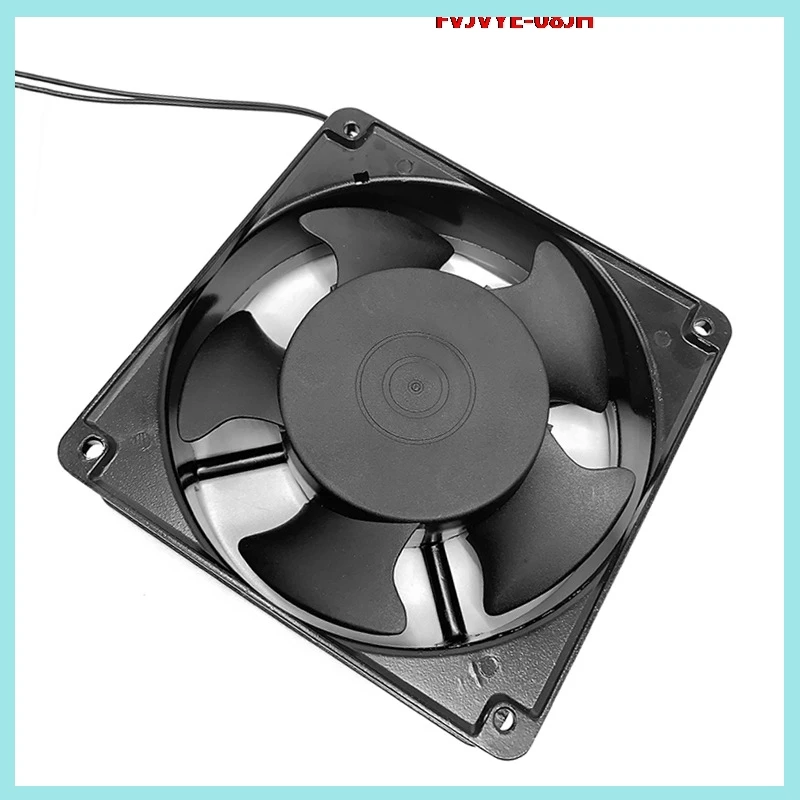 12038 12cm Exhaust Fan - 220V US Plug Oil-Contained Cooling Fan for Soldering Iron/Computer/Electrical Radiator