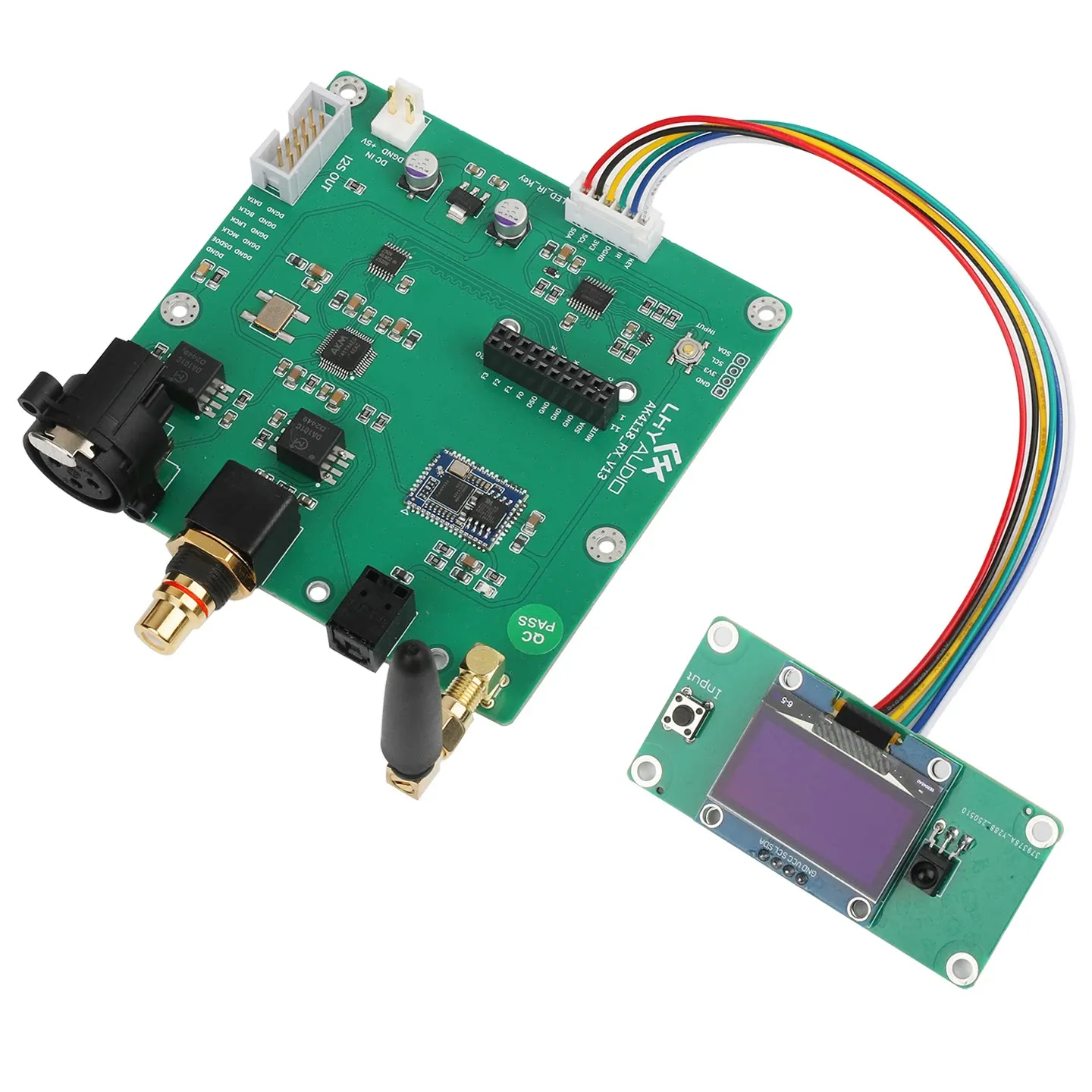 board DAC 1794, USB coaxial Bluetooth AES fiber to IIS NCZOBOE Support XMOS/Amanero AK4118 receiver