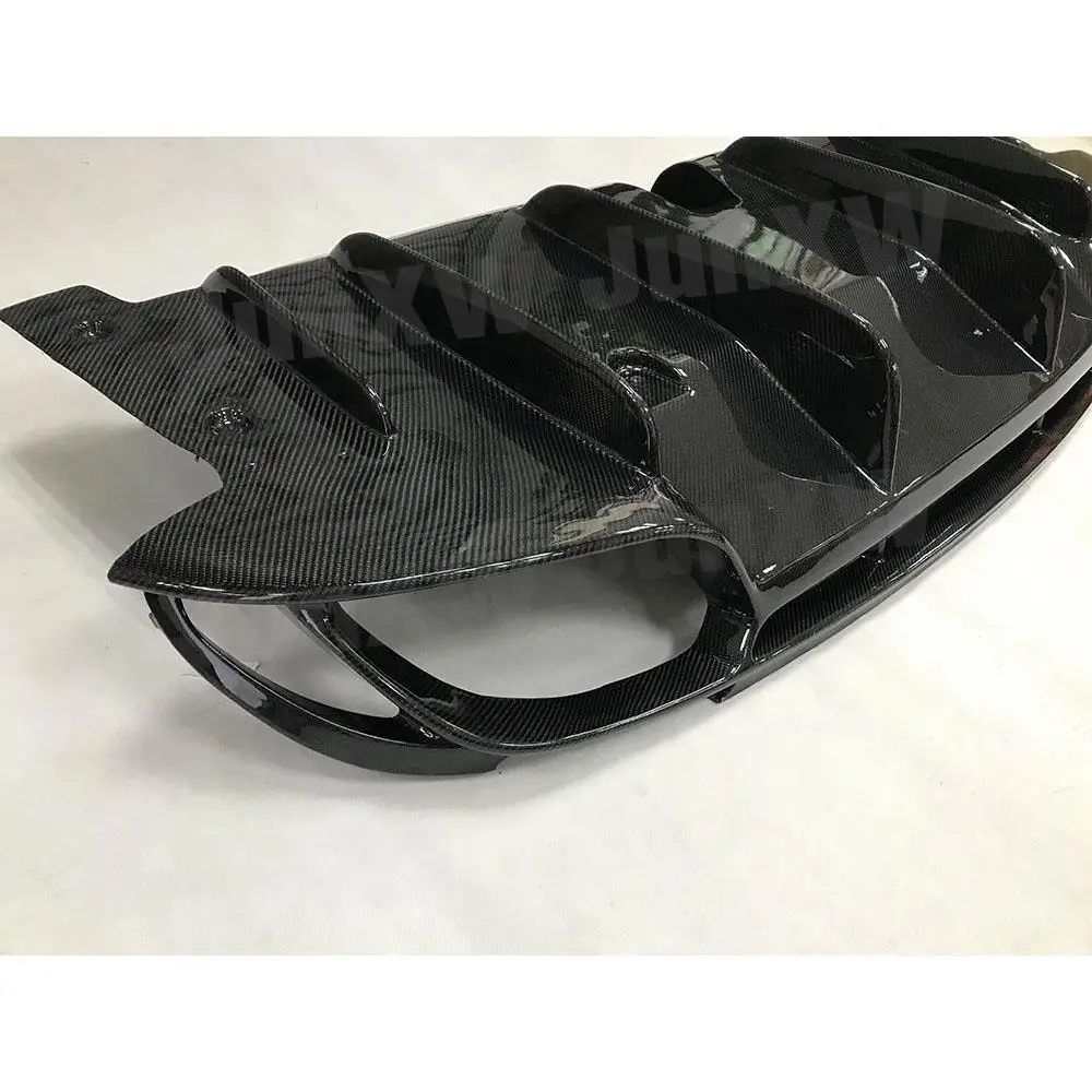 Carbon Fiber Rear Bumper Diffuser Lip Spoiler Bumper Guard for Alfa Romeo Giulia Sport Car Body Kit 2017 2018 2019 Car Styling