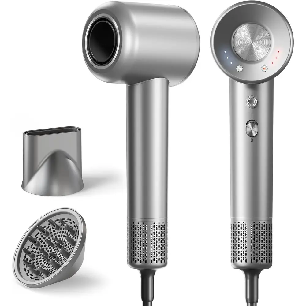 

Hair Dryer, 160000 RPM High-Speed Ionic Blow Dryer with Magnetic Diuser, ast-Drying Hair Dryer or Women, 500M Negative Ions rizz