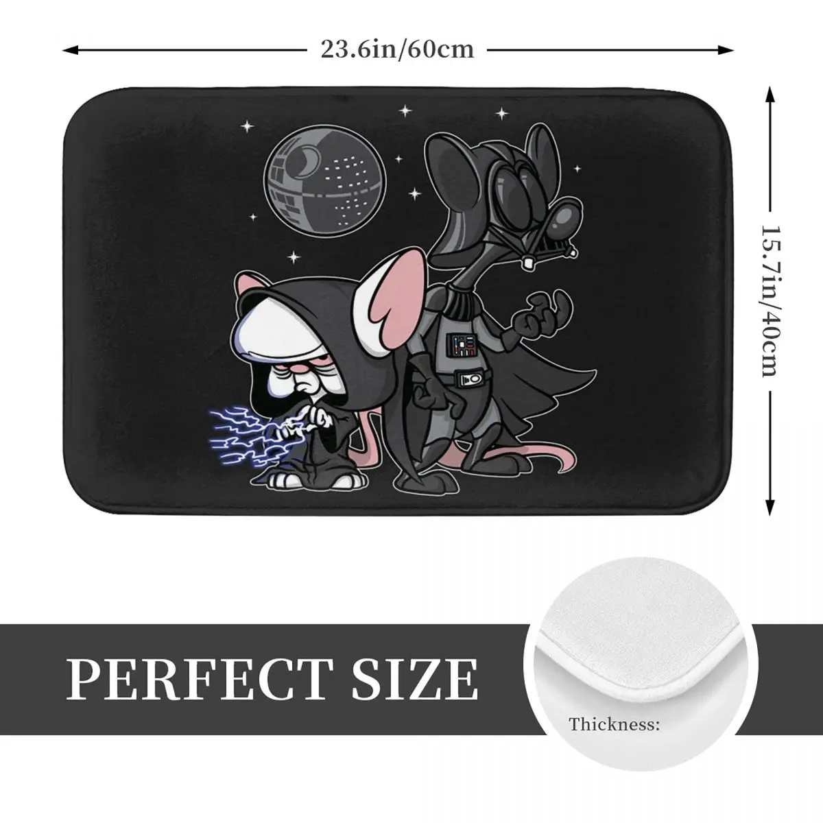 Pinky And The Brain Narf Vader And The Brainperor Doormat Cushion Carpet Rug Kitchen Entrance Floor Mat for Balcony Footpad Mats