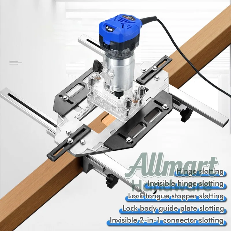 Slotting locator woodworking drilling guide positioning cabinet wooden door hinge hole punching locator hinge punching fixture