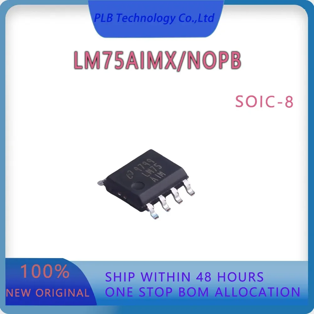 Original LM75AIM Integrated Circuit LM75AIMX/NOPB Electronic LM75A SOIC-8 Digital Temperature Sensor Stock IC Chip New