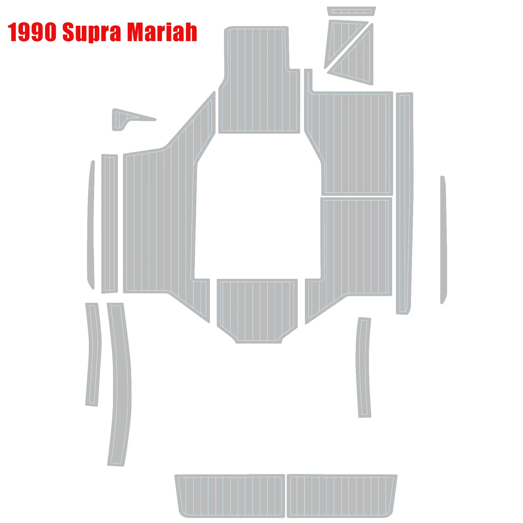 

Морской напольный коврик из ЭВА-пены для лодки Supra Mariah 21' 1990 года, самоклеящийся, противоскользящий, водонепроницаемый, УФ-стойкий, настраиваемый