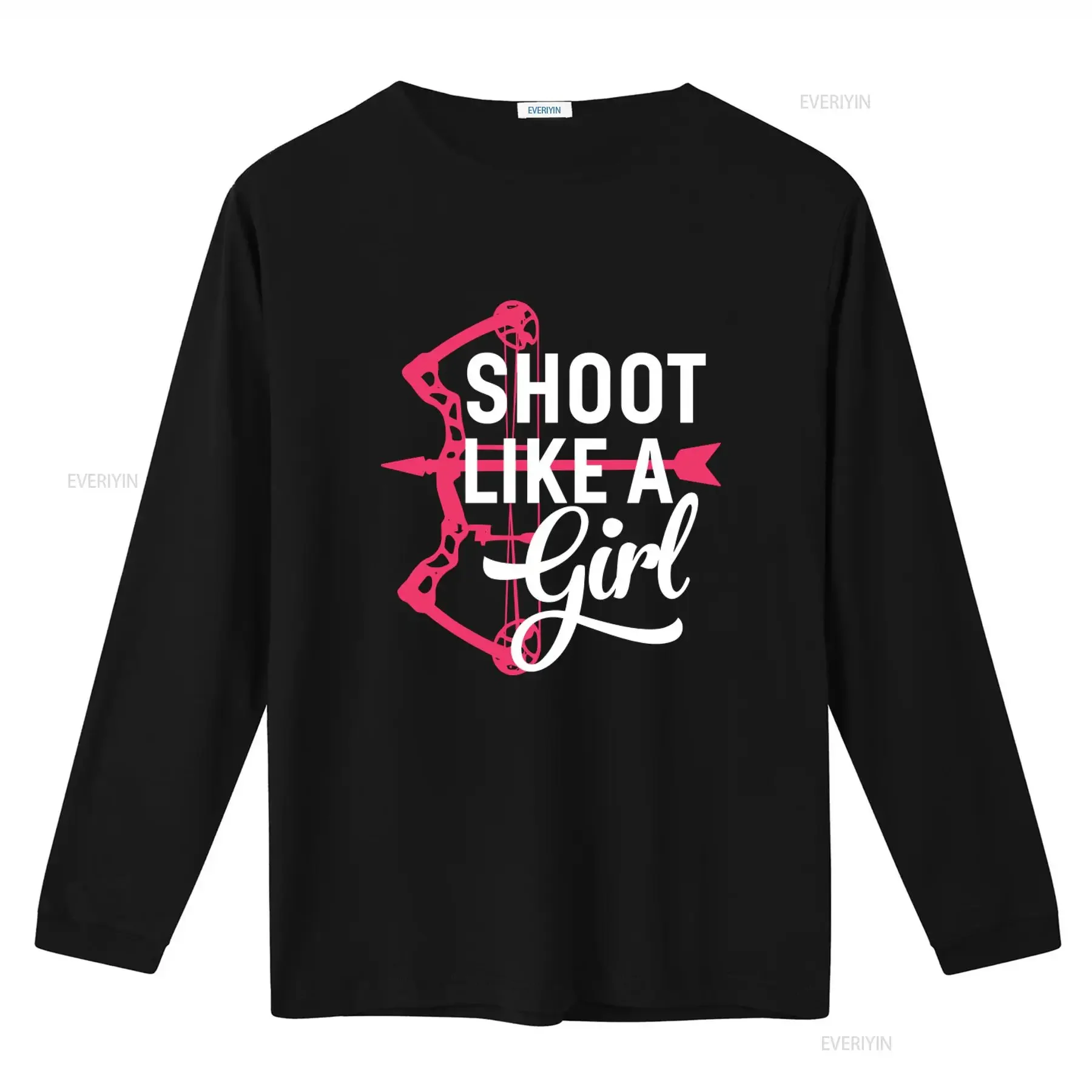 Girl Archery Bow Arrow Cute T Shirt Long Sleeve Apparel Shoot Like A  vintage Washed Breathable Versatile designer clothes