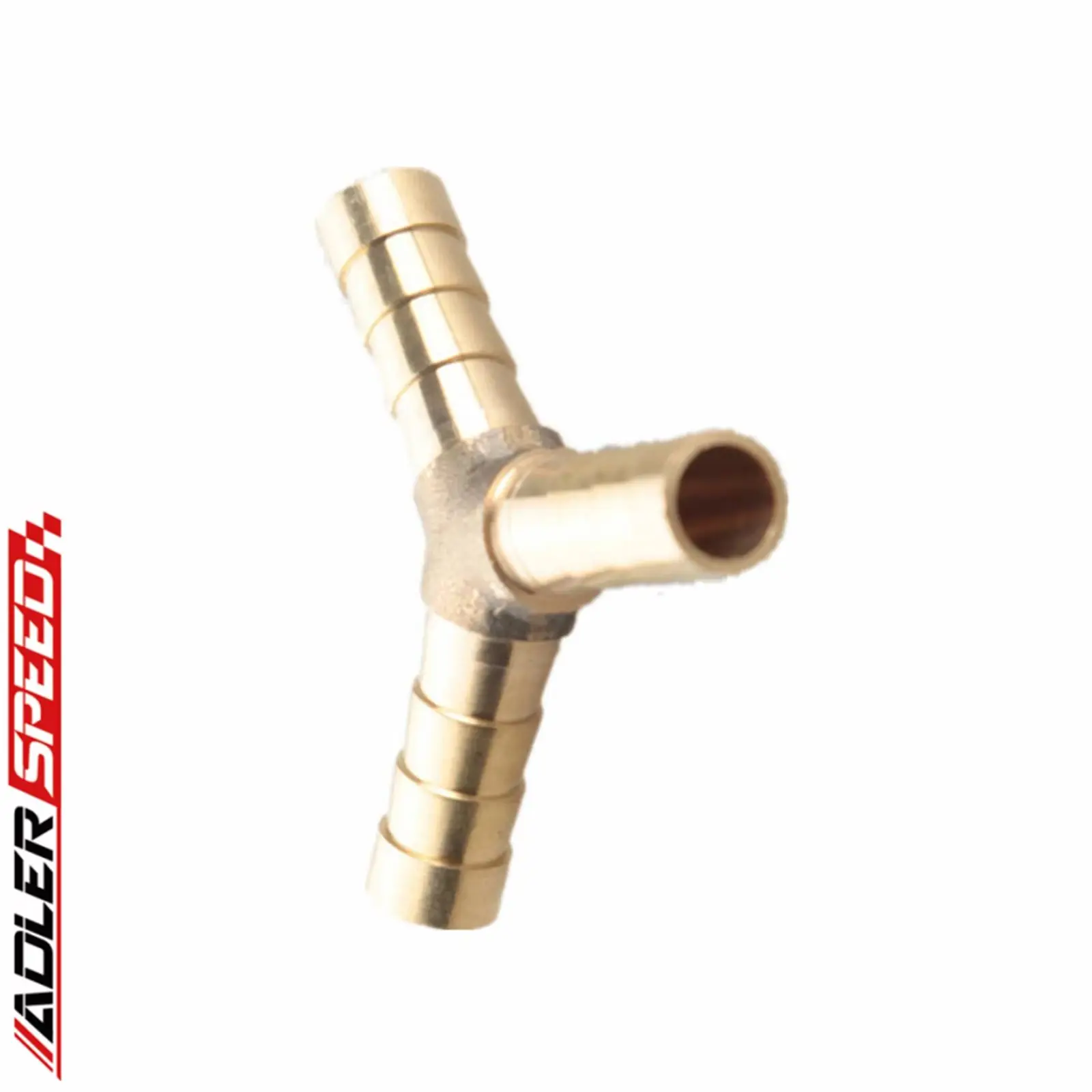 

S+ 6mm 8mm Brass Barb Y Shape Connector 3 Way Fitting Hose Air Water Fuel Gas