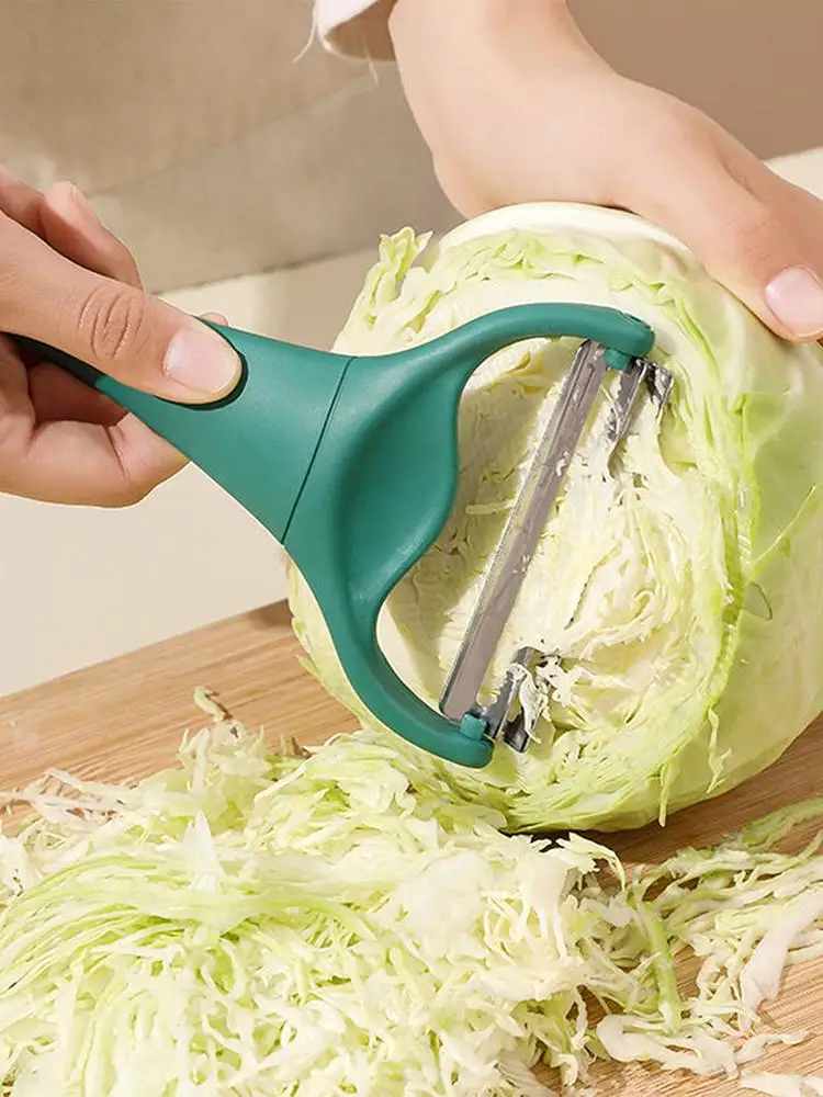 Koolsnijder Handheld tweekoppige aardappelschiller Multifunctionele groentekoolrasp Keukengadgets - afbeelding 2
