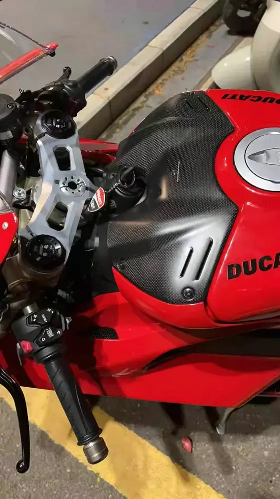 100% In Fibra di Carbonio Per DUCATI Panigale V4 V4S V4R SP 2018-2023 Moto Coperchio Della Batteria Carenatura Anteriore Serbatoio Carburante Airbox protezione