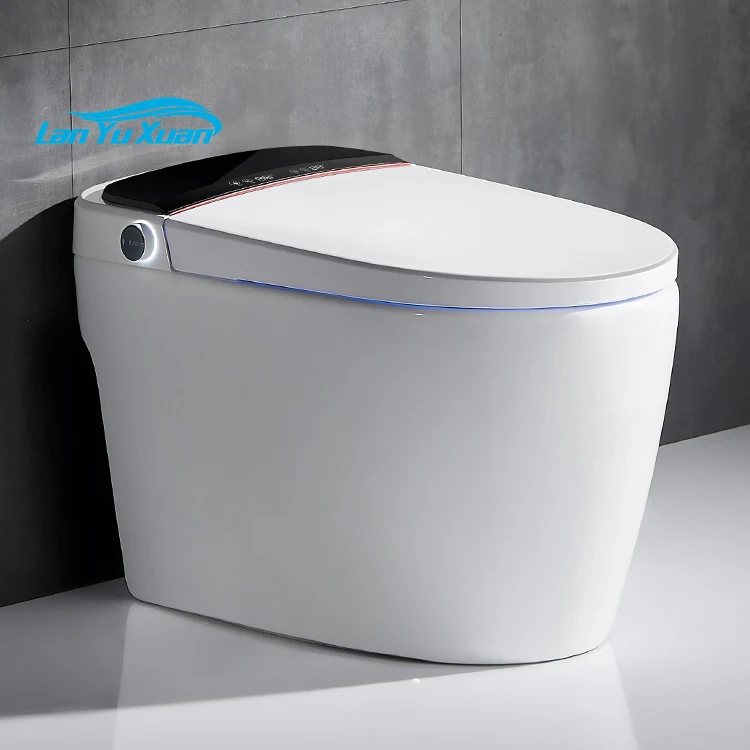 Modern cheap 110V/220V bathroom commode ceramic one piece electronic electric siphon wc intelligent closestool smart toilet