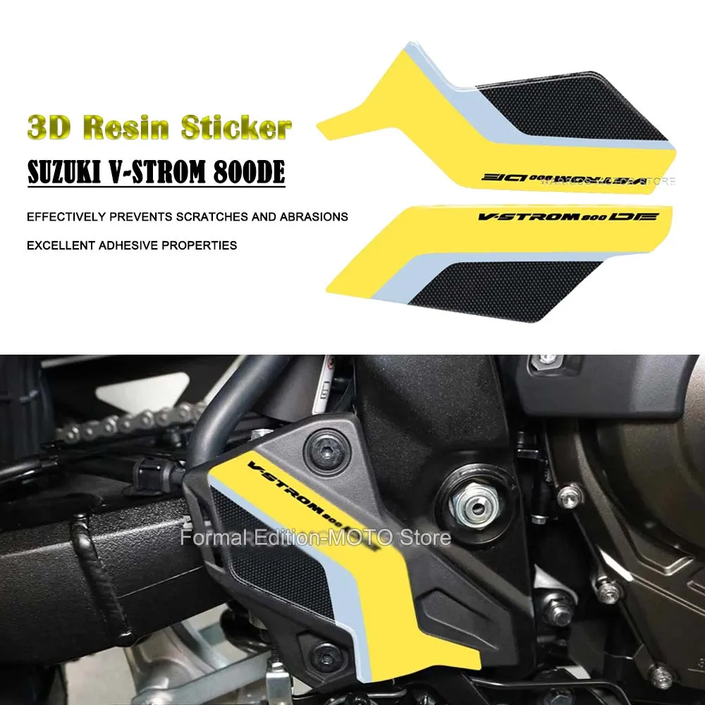 

3D Resin Stickers Waterproof Pedal Stickers Motorcycle Sill Protection Anti scratch stickers for Suzuki V-Strom 800DE 2023