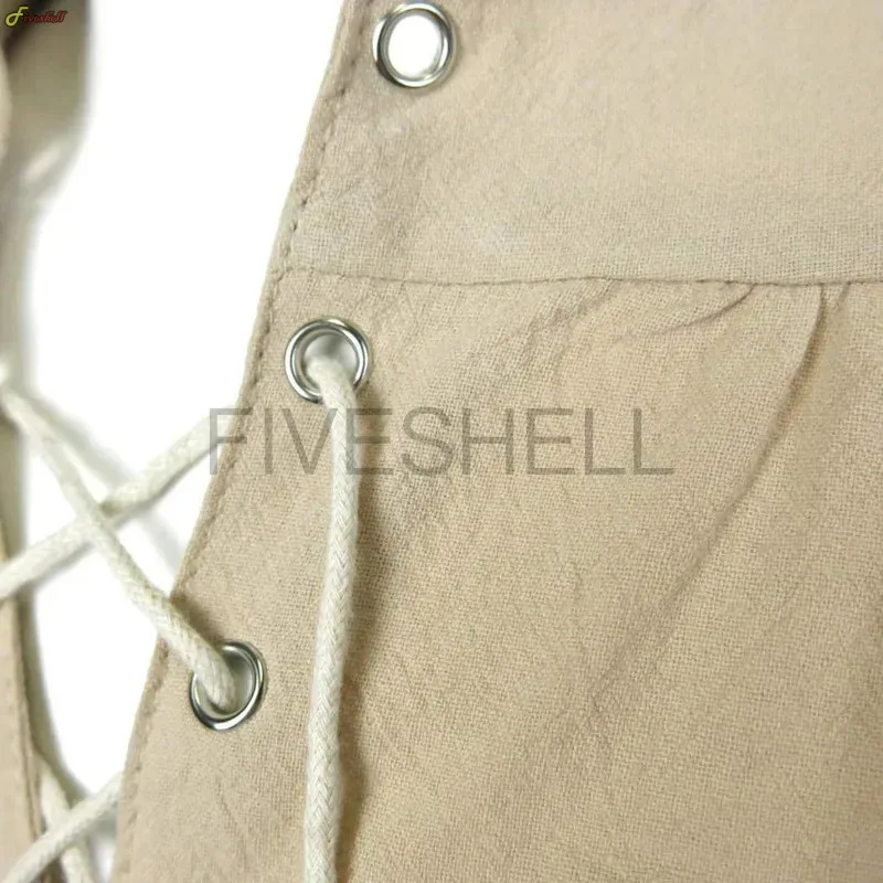 CyMedieval シャツ男性チュニックバイキング海賊衣装ゴシック 76AY3XM5 服男性ヴィンテージシャツフリルネックライン巾着騎士