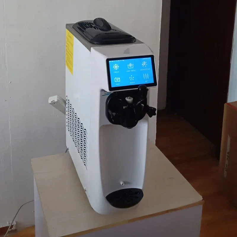 L # For Counter Top Long Life Small Soft Ice Cream Make Machine Commercial Home Table Ice Cream Maker 220V With 1 Flavor
